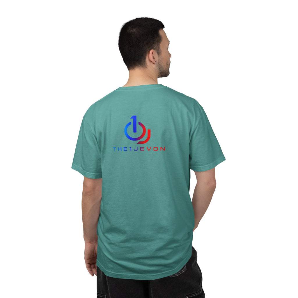 Logo T-Shirt — Blue & Red Power Icon Tee (TheJevon)