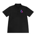 Men's Sport Polo with Gradient Power Logo — Casual Tech Polo for Gamers & Creators