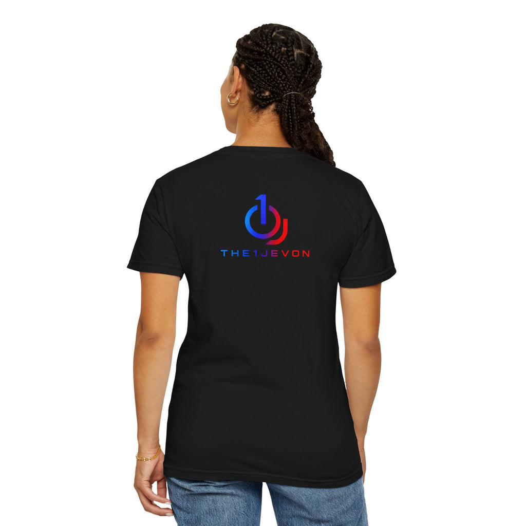 Logo T-Shirt — Blue & Red Power Icon Tee (TheJevon)