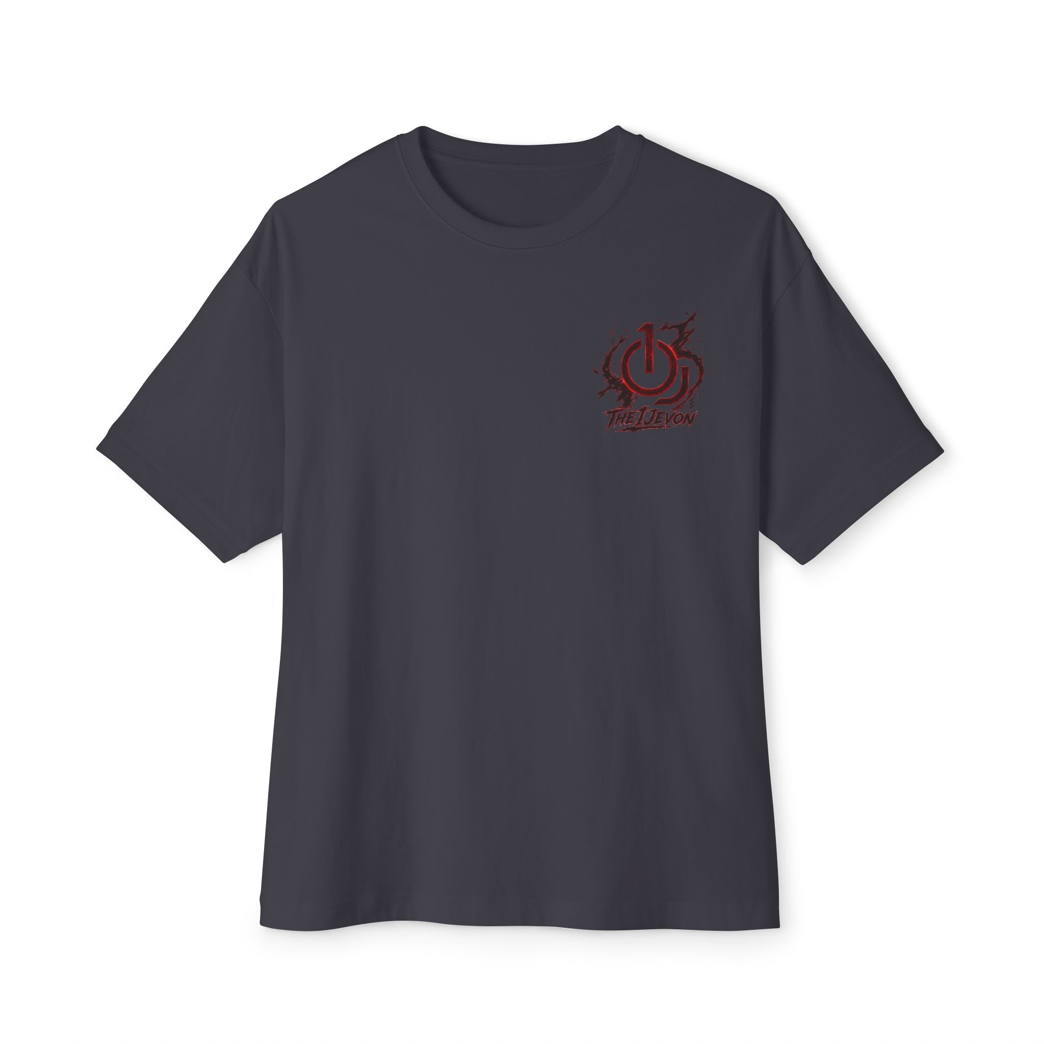 Samurai Mountain Tee — Red Moon Warrior Graphic Shirt