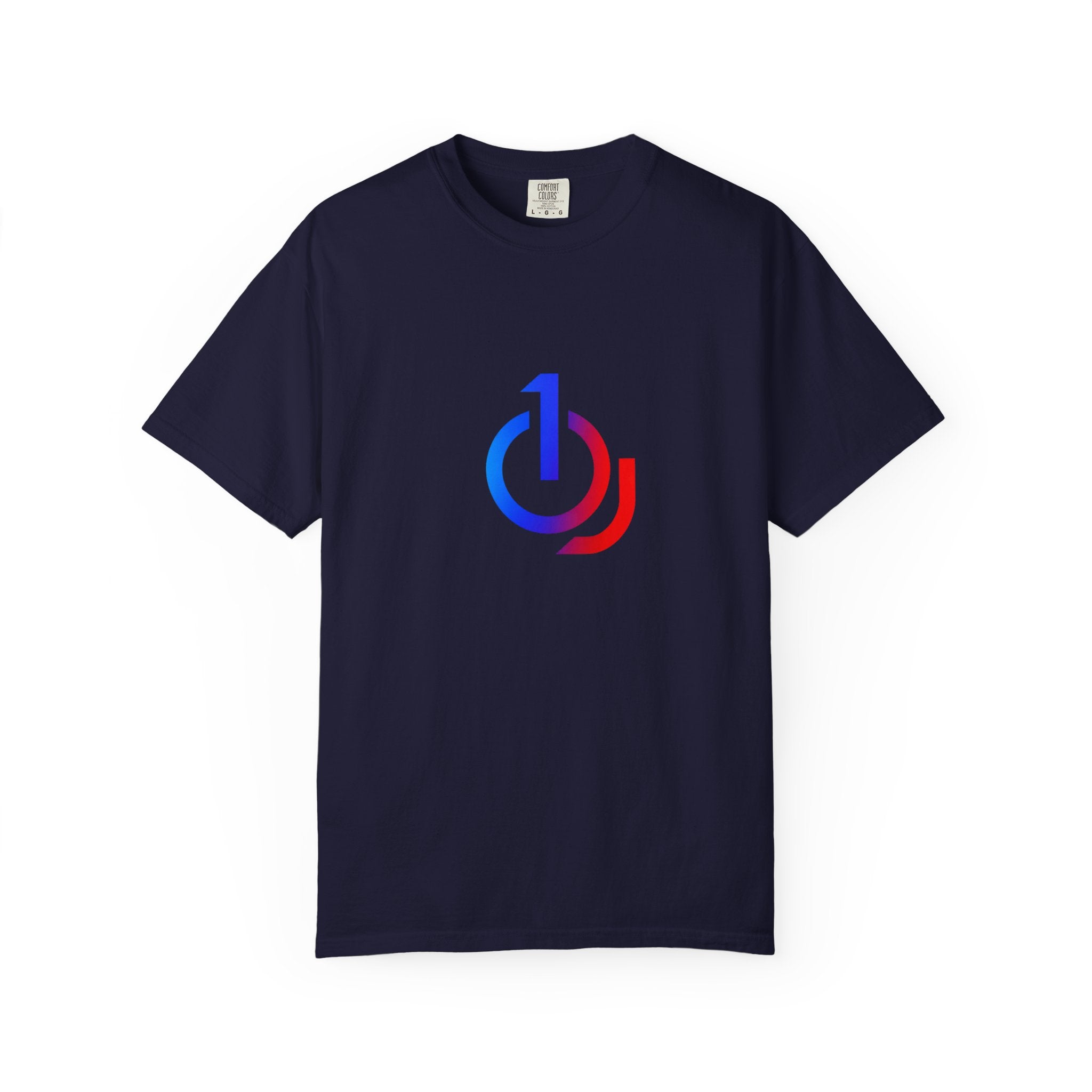 Logo T-Shirt — Blue & Red Power Icon Tee (TheJevon)