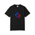 Logo T-Shirt — Blue & Red Power Icon Tee (TheJevon)
