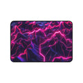 Neon Lightning Desk Mat — Futuristic Pink & Purple Gaming Mousepad