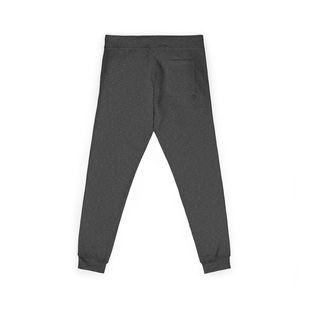Embroidered Power Button Sweatpants — Minimal Tech Logo Fleece Joggers