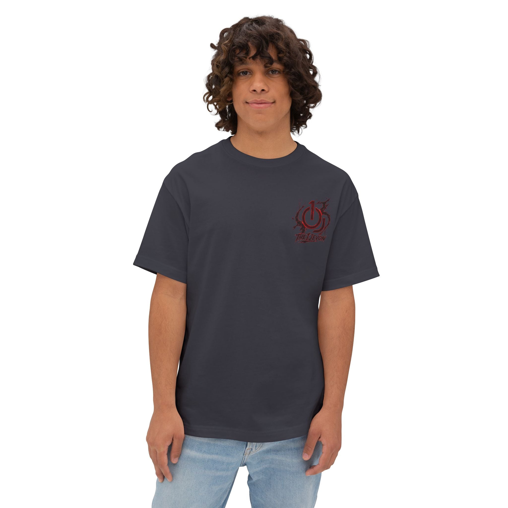 Samurai Mountain Tee — Red Moon Warrior Graphic Shirt