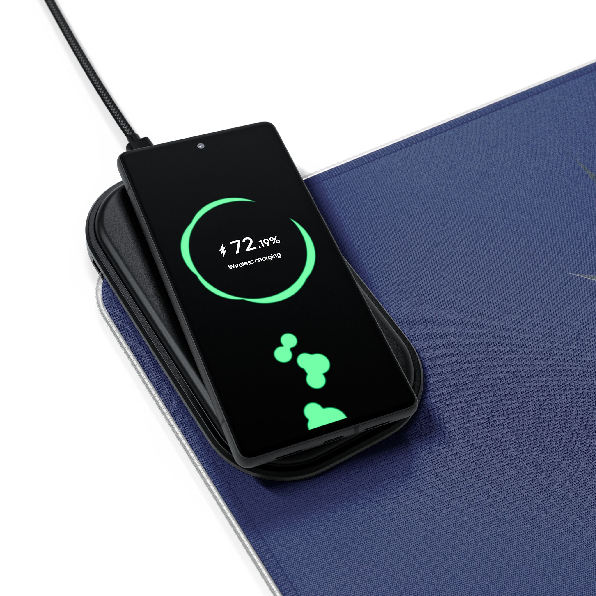 LED Wireless Charging Gaming Mouse Pad — 'TheOneJevon ' RGB Desk Mat