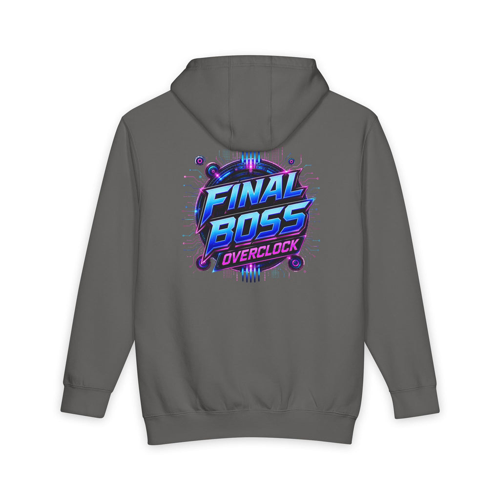 Final Boss Overclock Hoodie — Retro Gaming Graphic Pullover