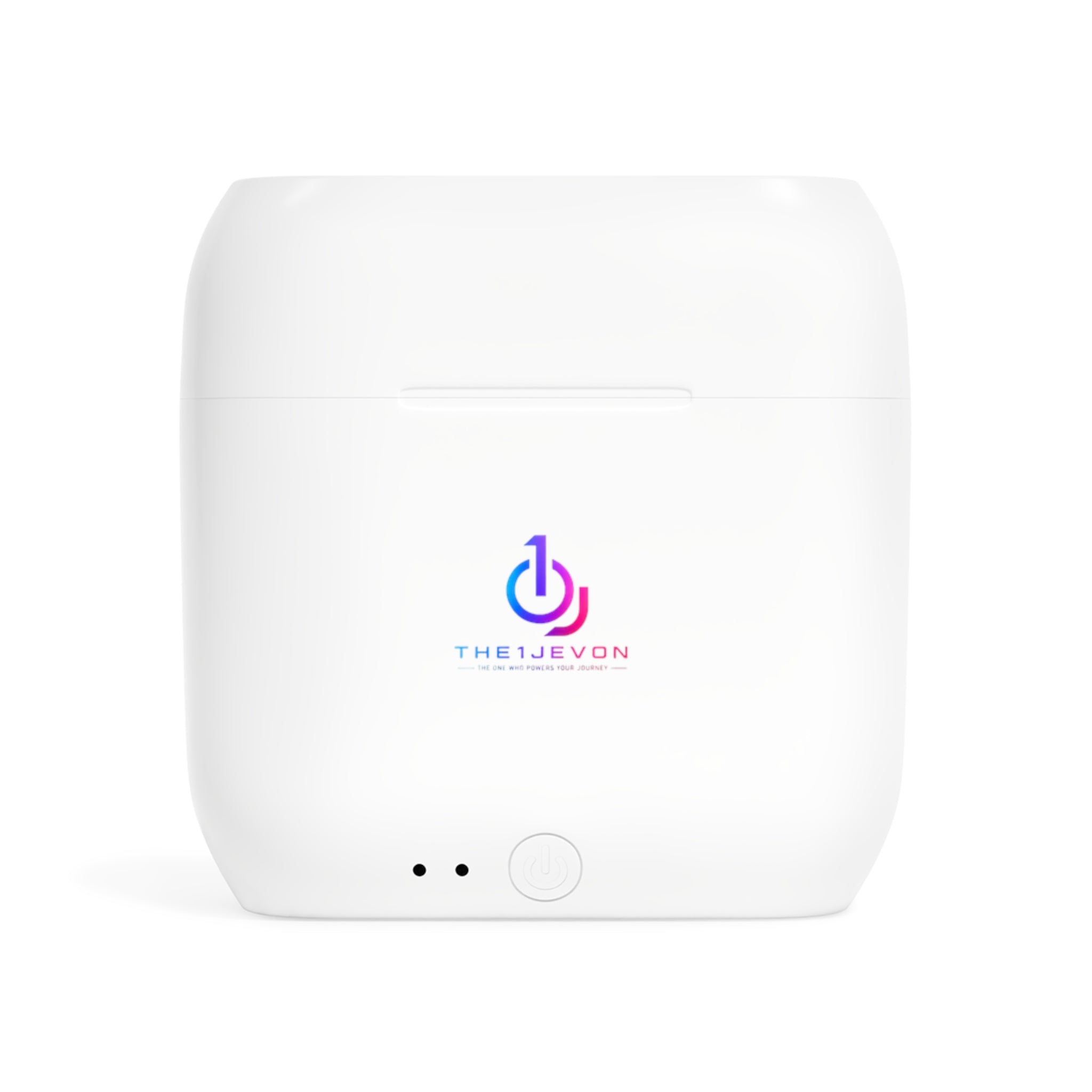 Wireless Earbuds — 'Build. Evolve. Upgrade.' Logo Charging Case