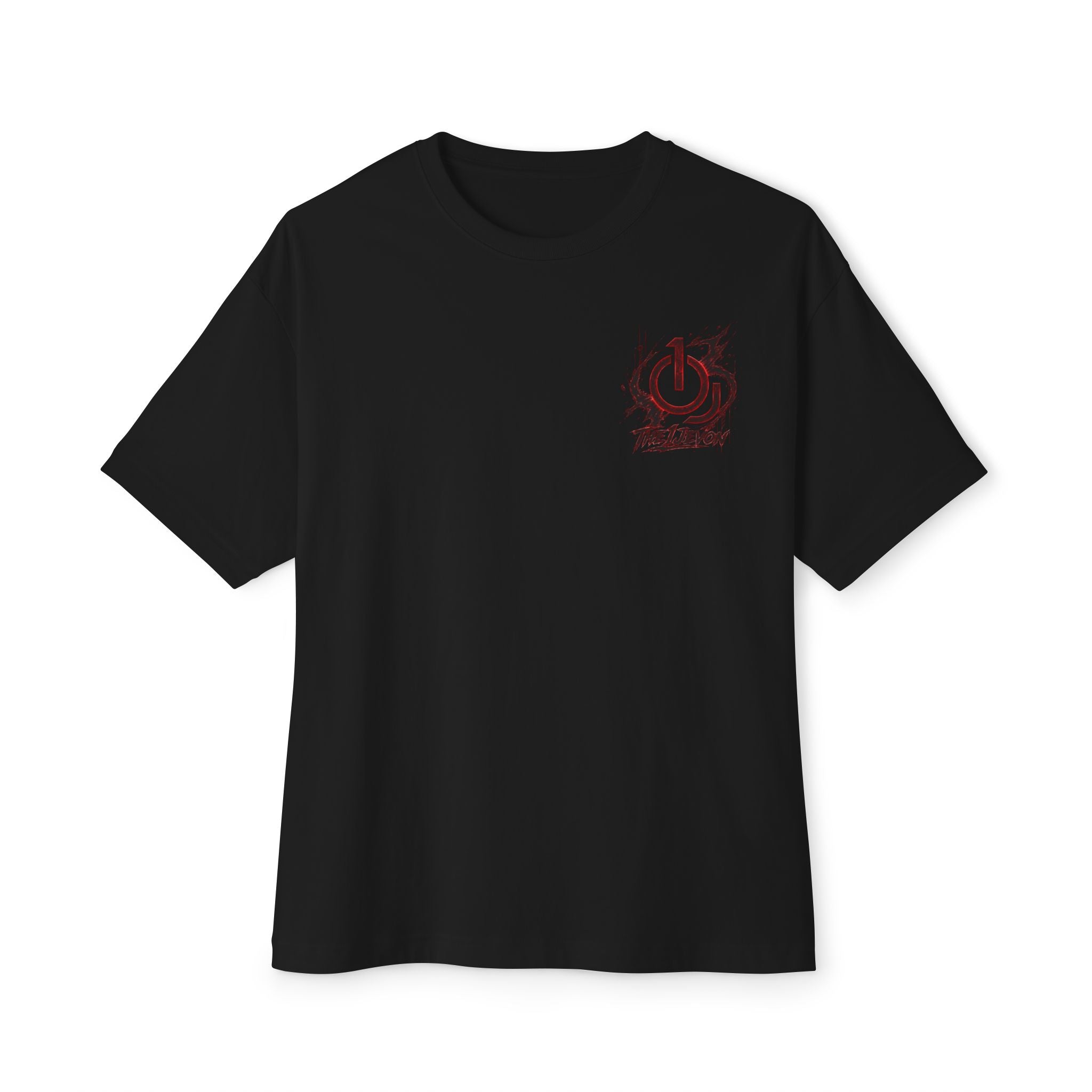 Samurai Mountain Tee — Red Moon Warrior Graphic Shirt