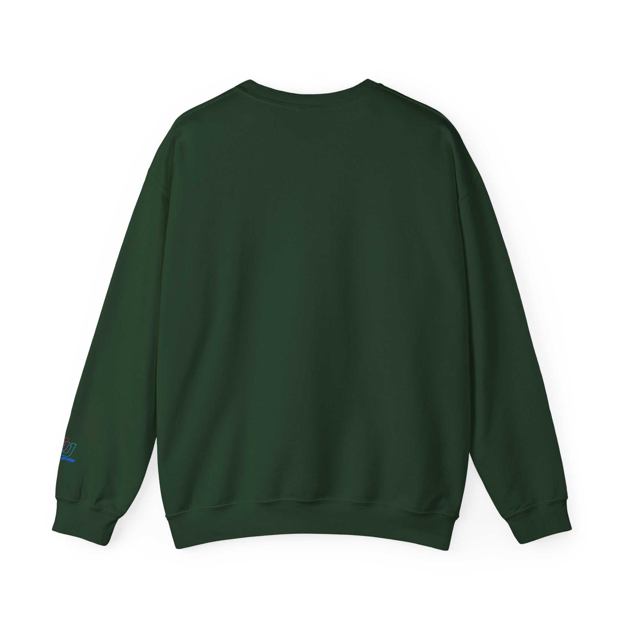 Cyber Samurai Crewneck Sweatshirt t1j — Neon Tech Oni Graphic
