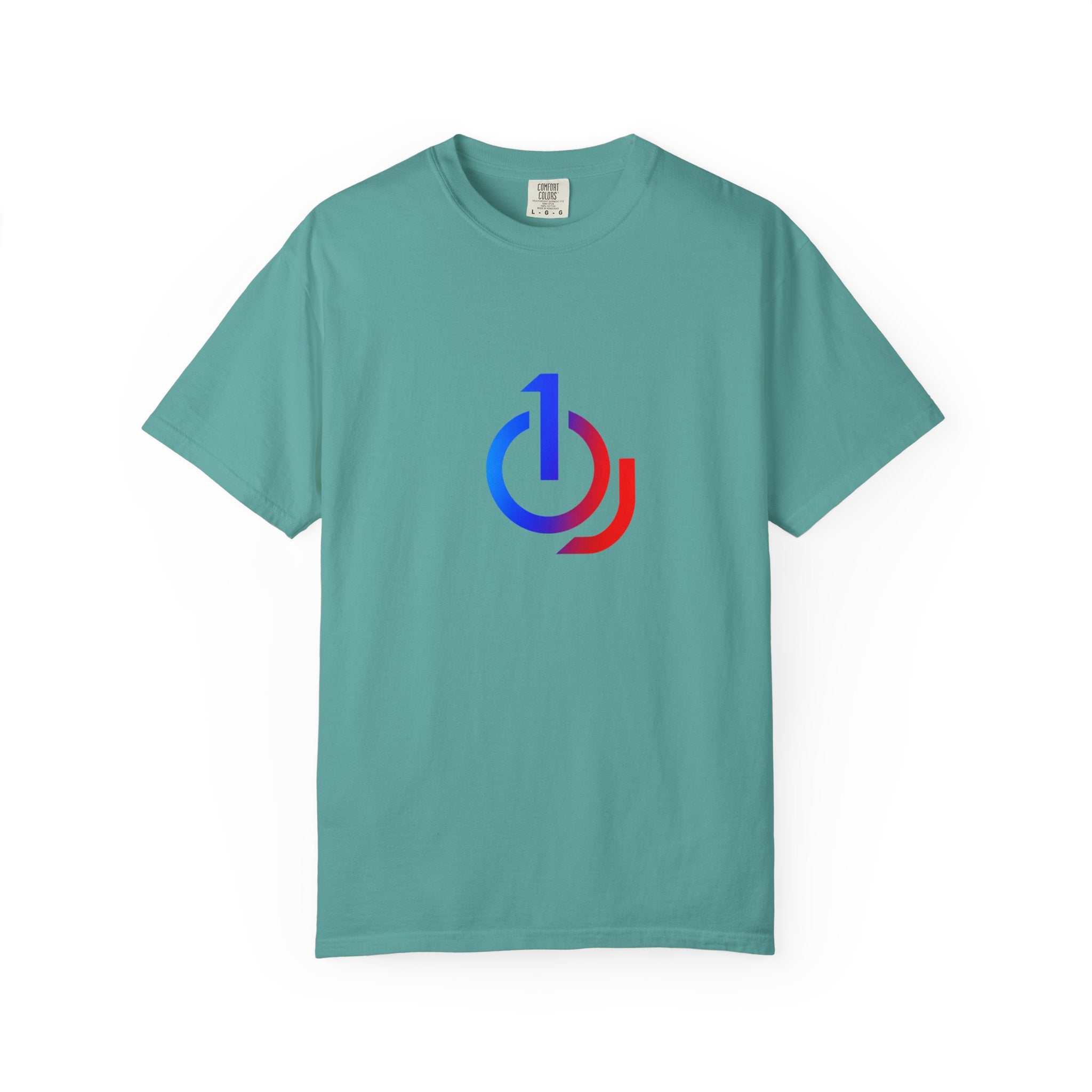 Logo T-Shirt — Blue & Red Power Icon Tee (TheJevon)