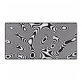 Desk Mat — Black & White Optical Illusion Gaming/Work Desk Pad