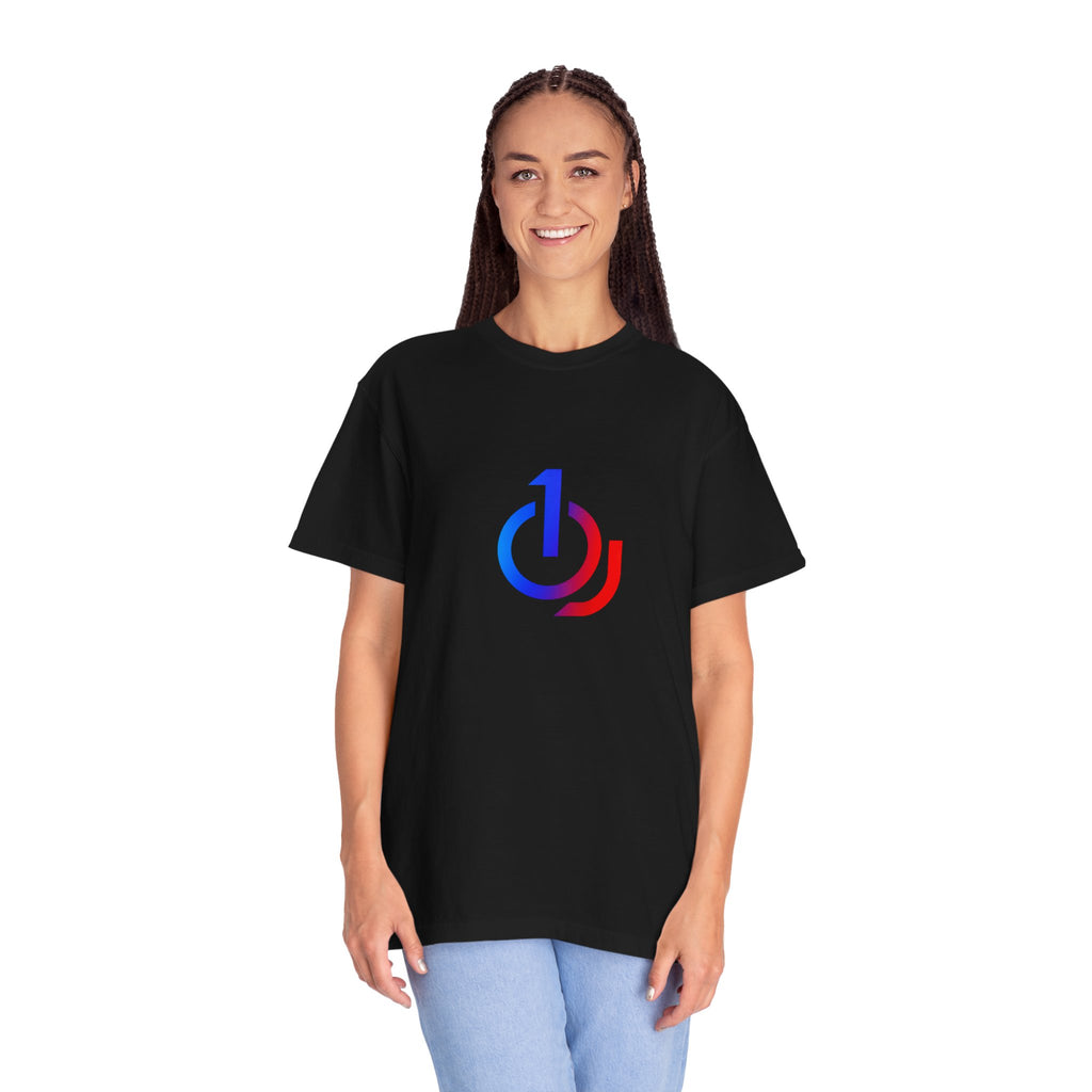 Logo T-Shirt — Blue & Red Power Icon Tee (TheJevon)