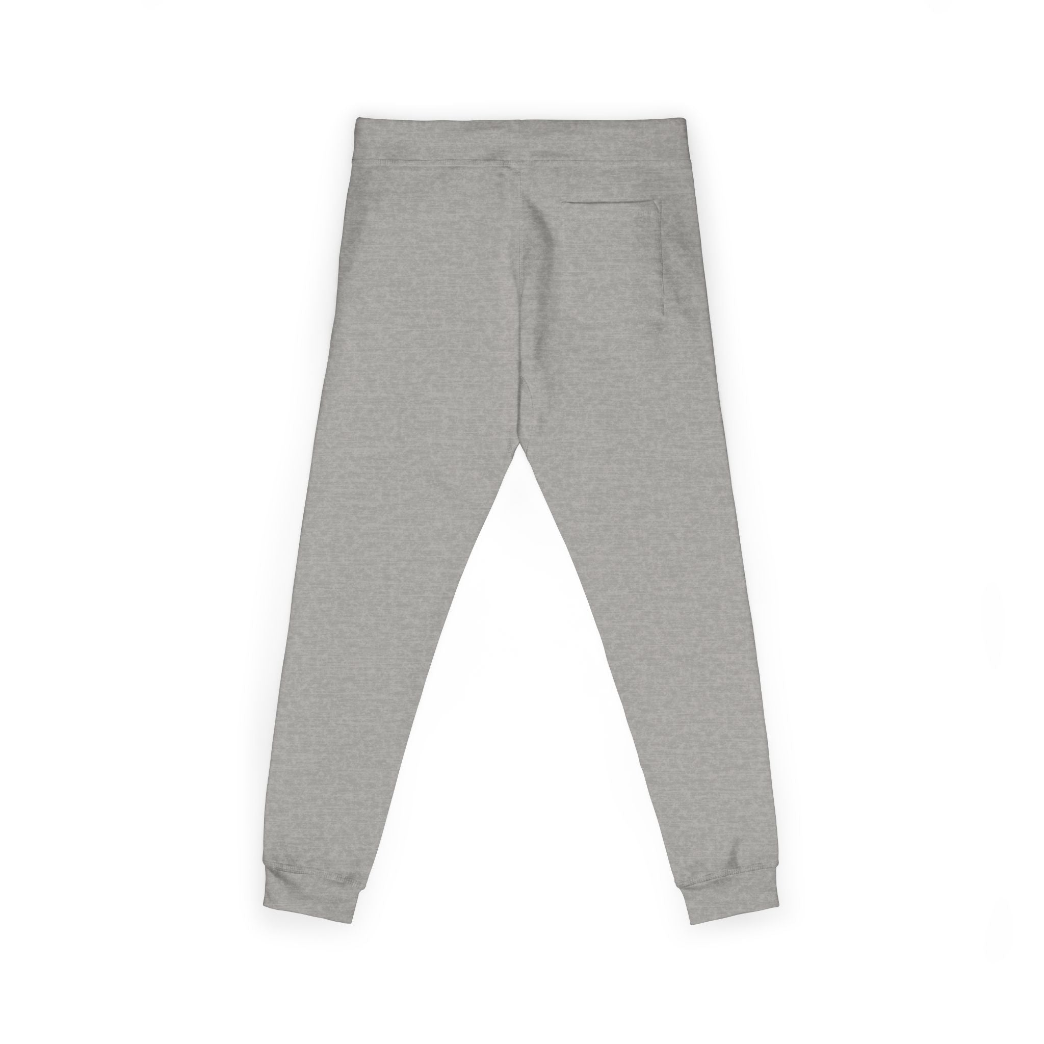 Embroidered Power Button Sweatpants — Minimal Tech Logo Fleece Joggers