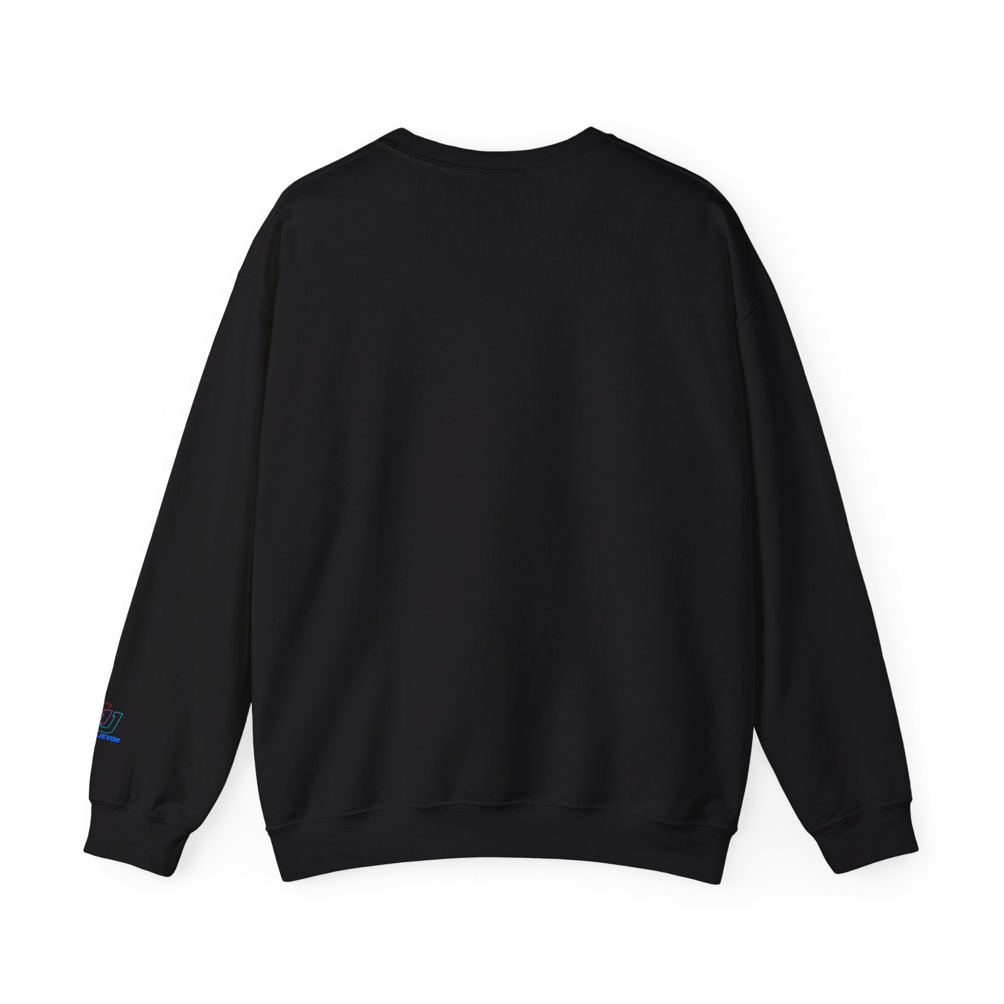 Cyber Samurai Crewneck Sweatshirt t1j — Neon Tech Oni Graphic