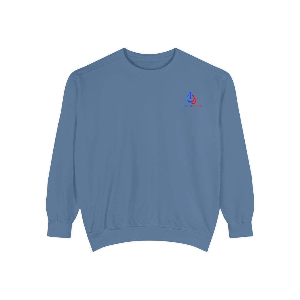 Gamer Samurai Sweatshirt — "Built Through Every Update" Graphic Crewneck