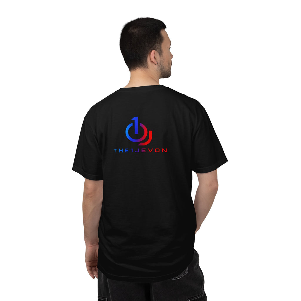 Logo T-Shirt — Blue & Red Power Icon Tee (TheJevon)
