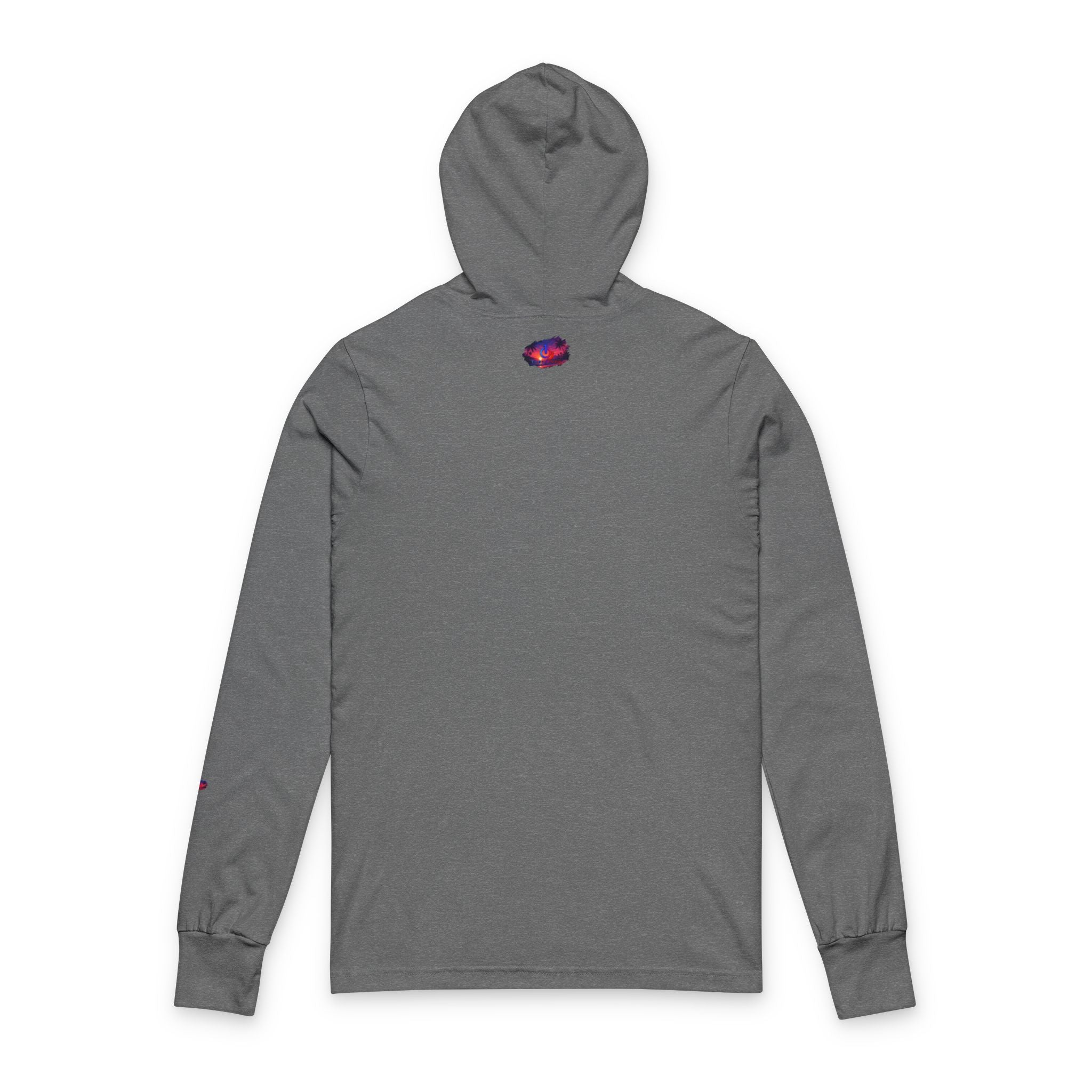 Tropical Sunset tone Hooded Long Sleeve Tee-theonejevon