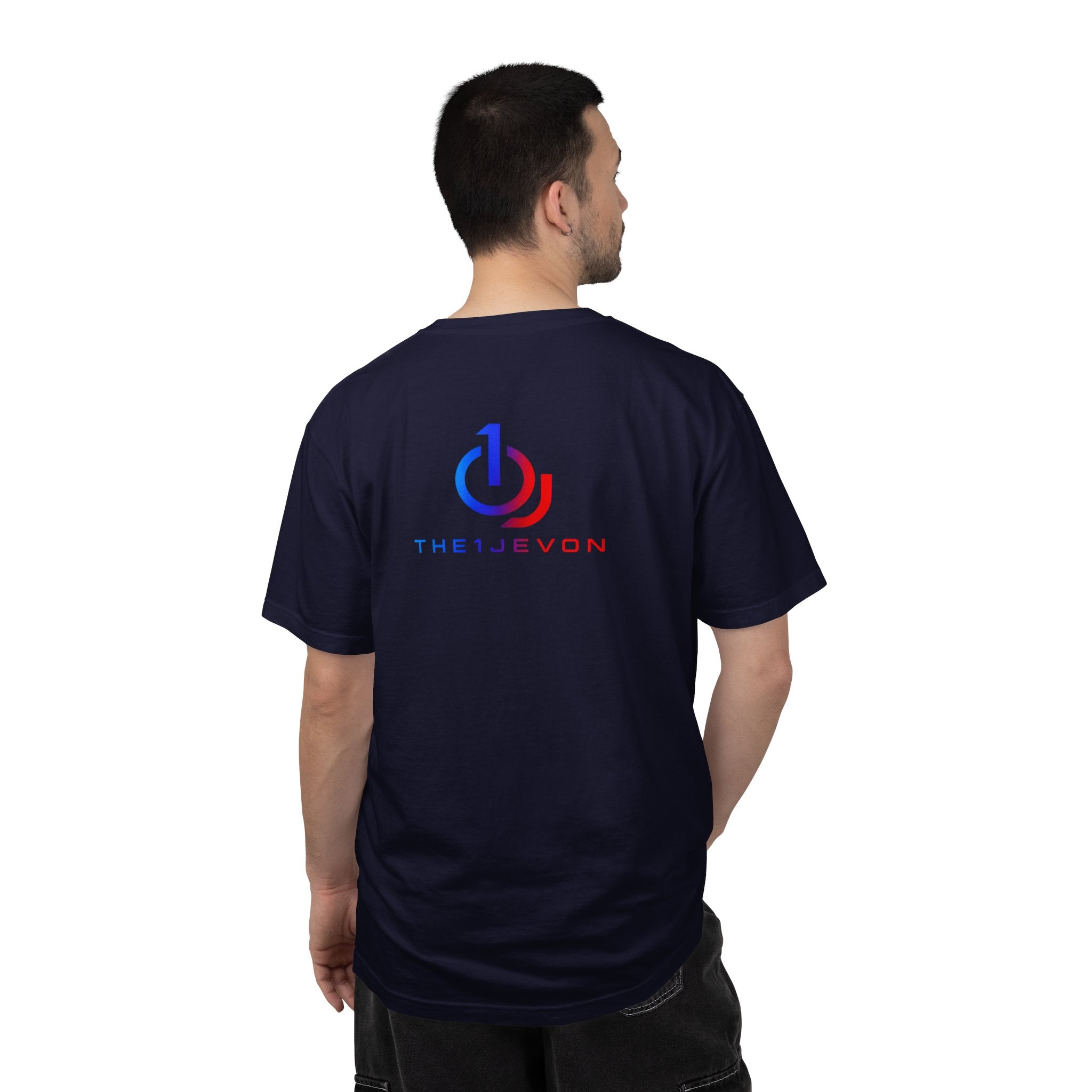 Logo T-Shirt — Blue & Red Power Icon Tee (TheJevon)