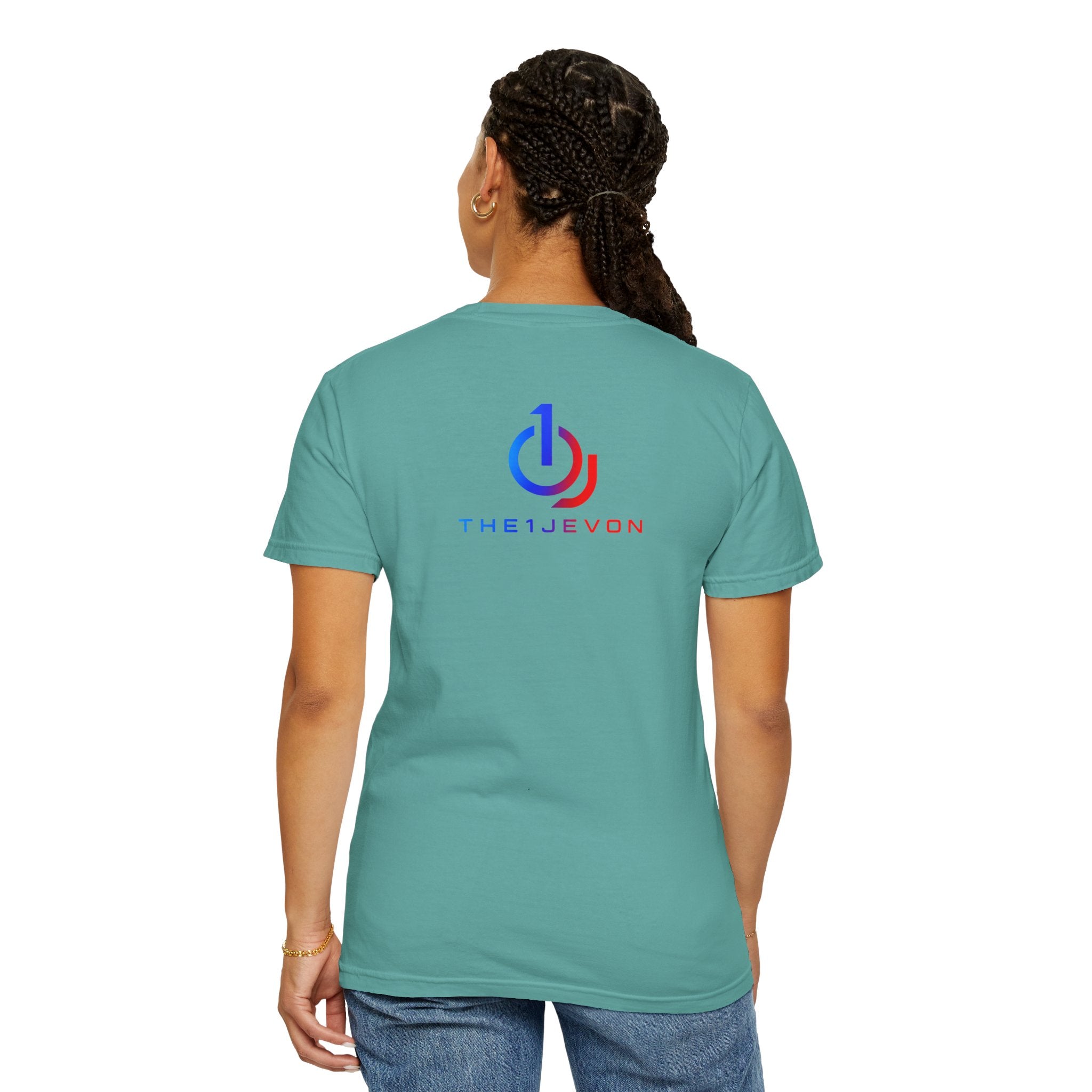 Logo T-Shirt — Blue & Red Power Icon Tee (TheJevon)
