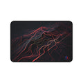 Red Wave Desk Mat — Large Gaming/Office Mouse Pad