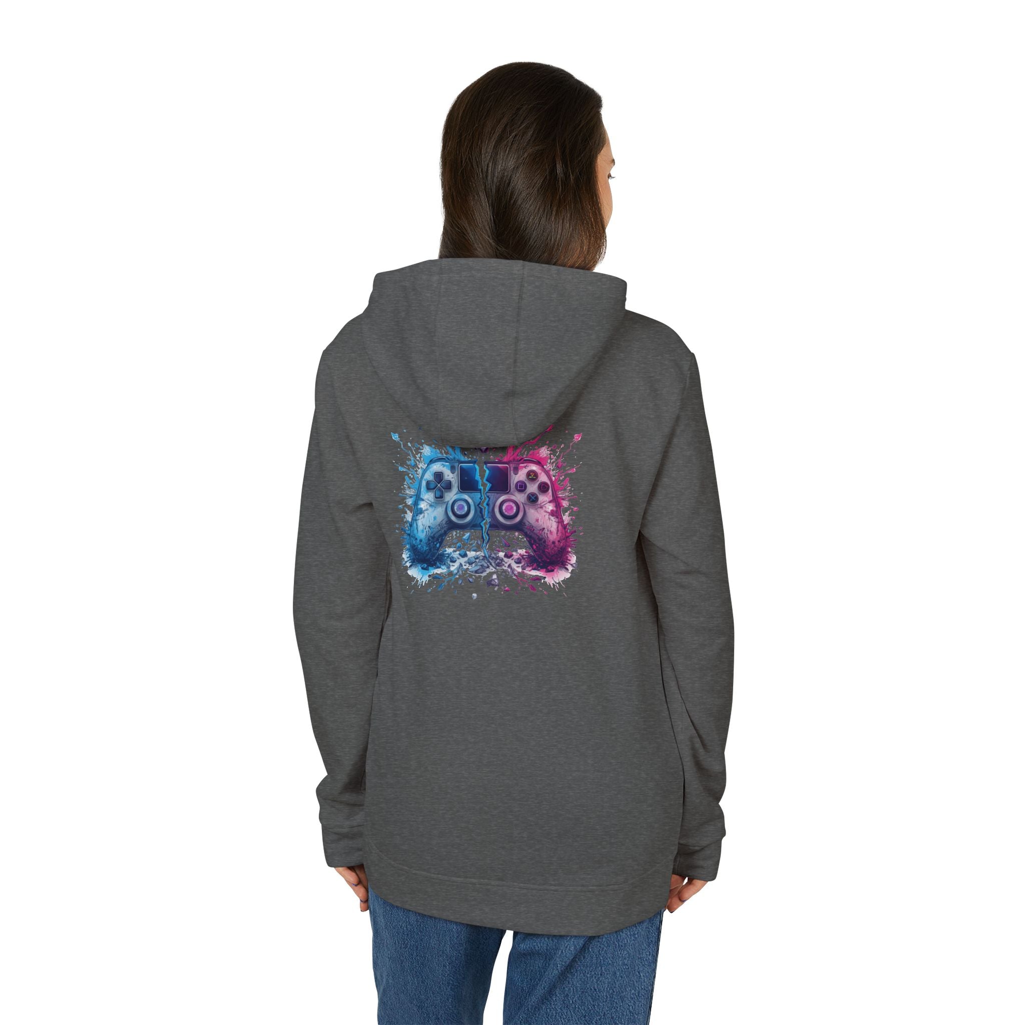 Gaming Controller Hoodie — Color Splash Retro Controller Graphic