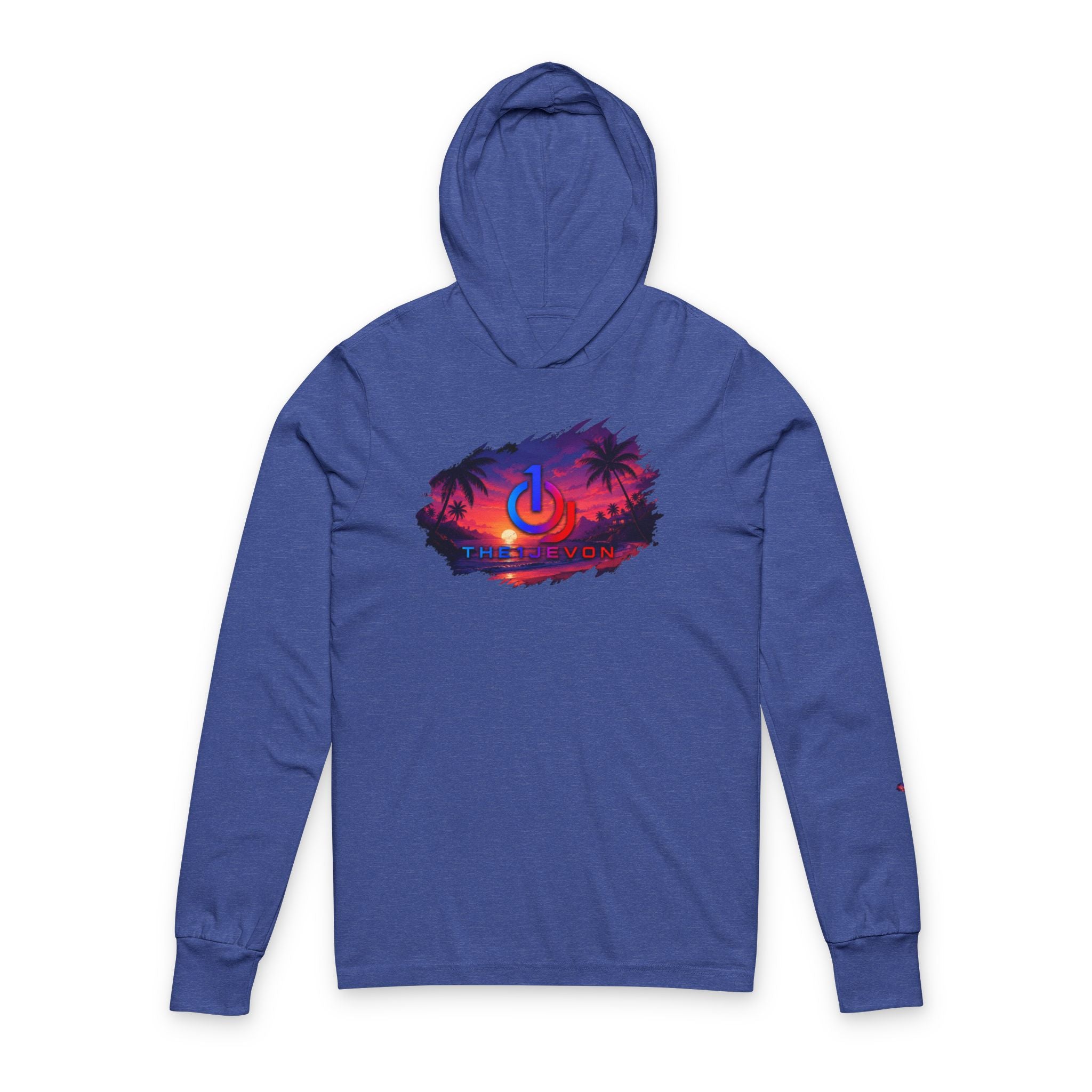 Tropical Sunset tone Hooded Long Sleeve Tee-theonejevon
