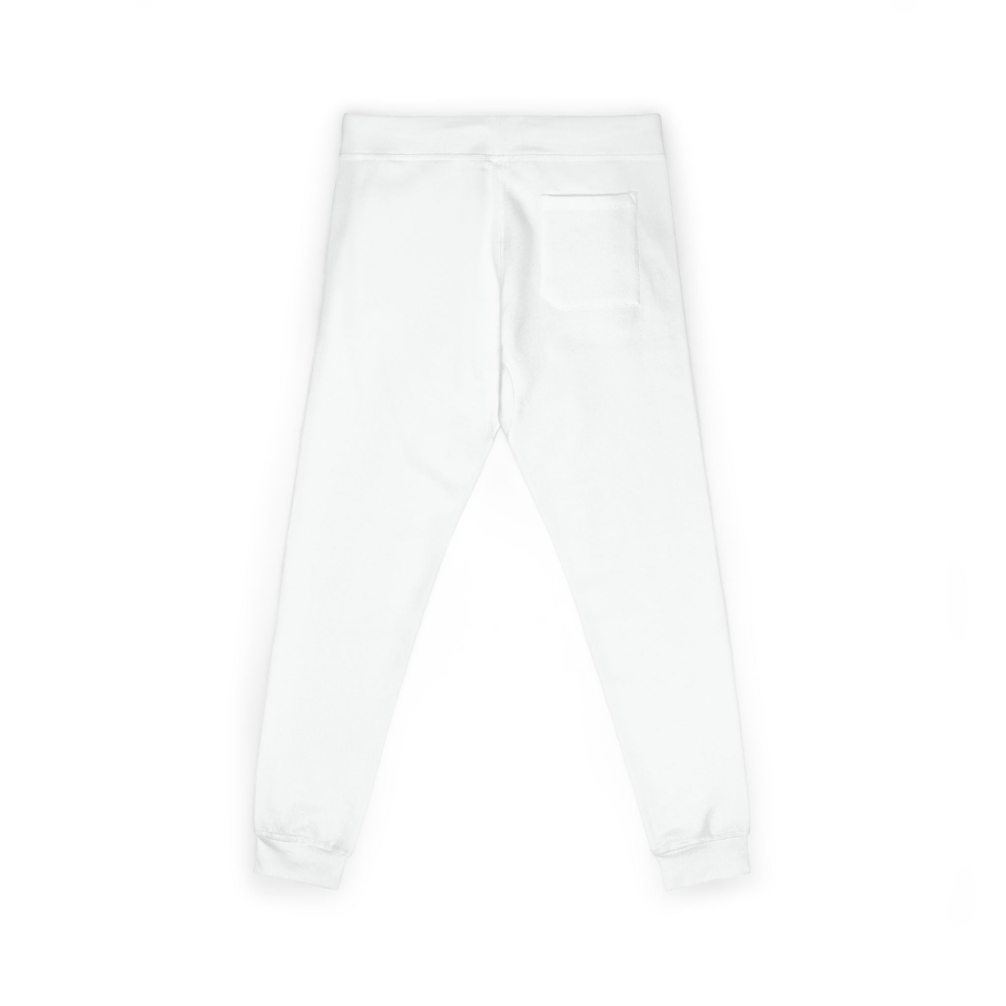 Embroidered Power Button Sweatpants — Minimal Tech Logo Fleece Joggers