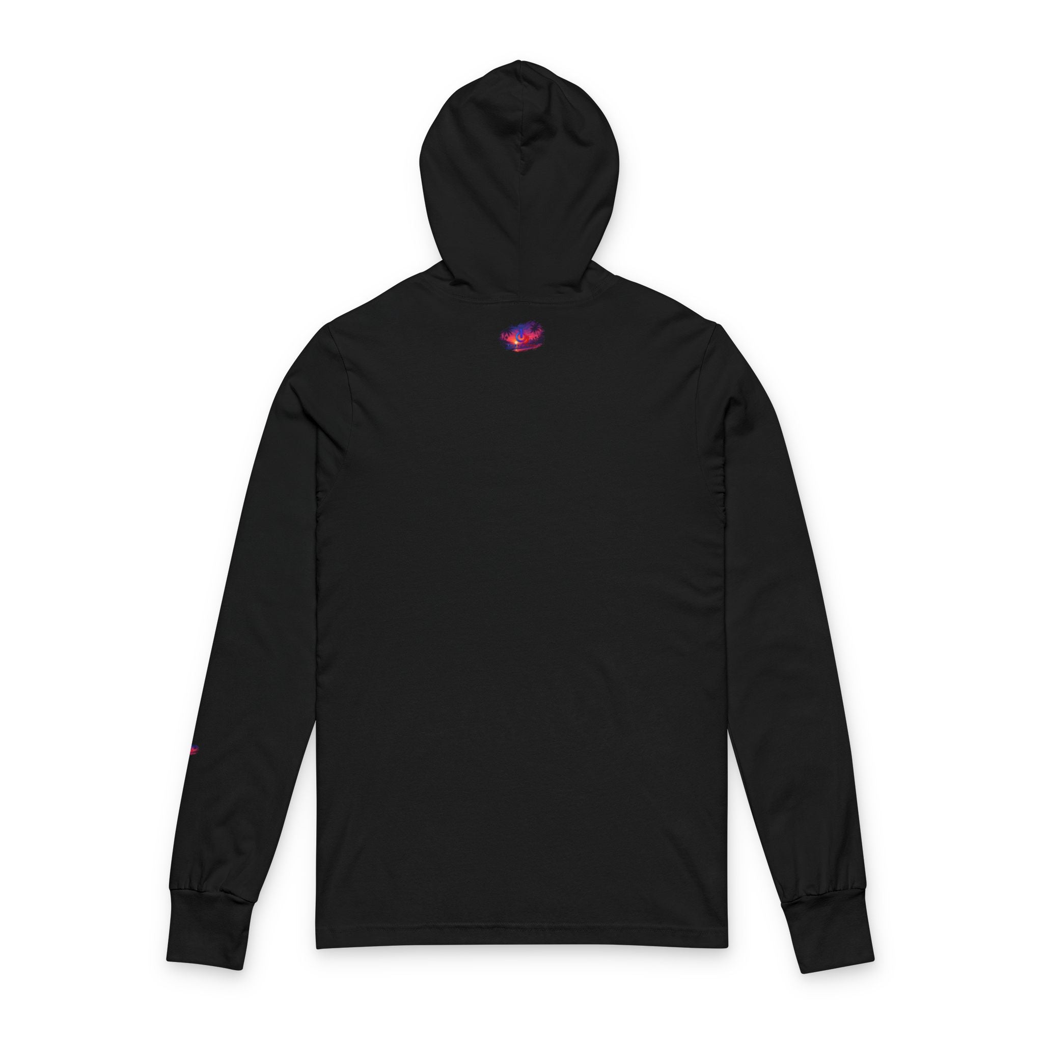 Tropical Sunset tone Hooded Long Sleeve Tee-theonejevon