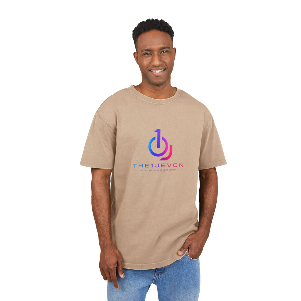 Gamer Neon Logo Tee — "theJevon" Acid Wash Oversized T-Shirt