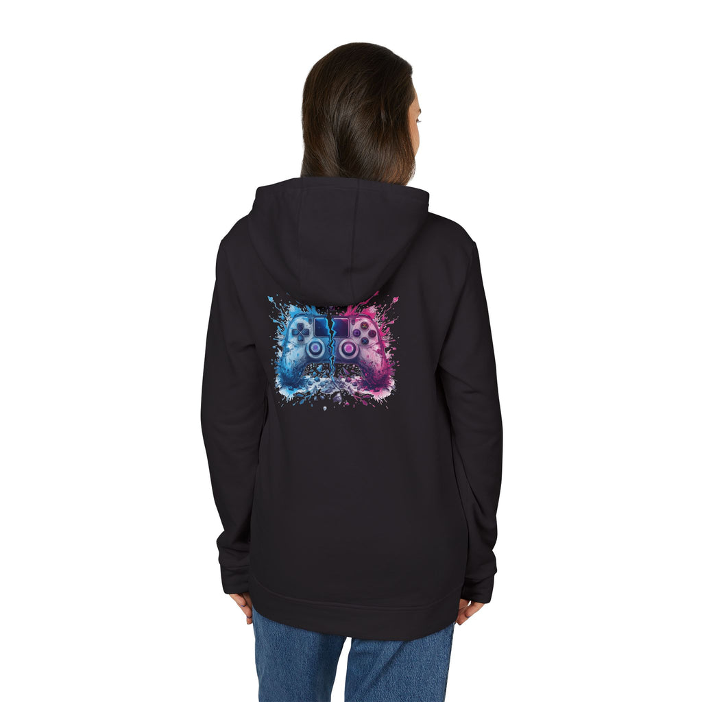 Gaming Controller Hoodie — Color Splash Retro Controller Graphic
