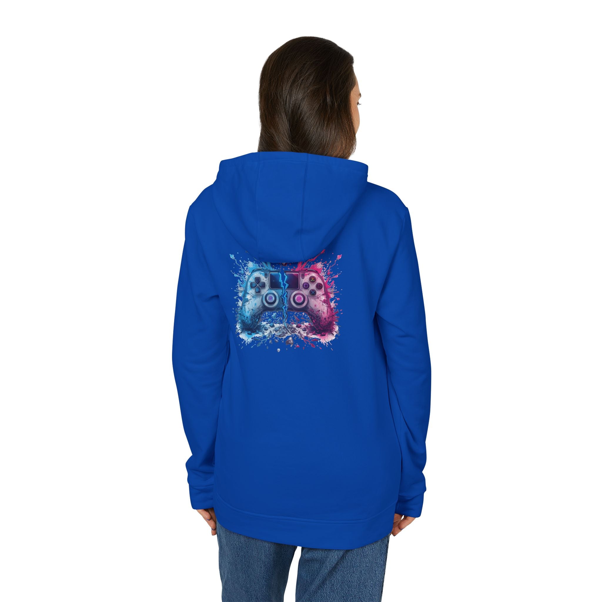 Gaming Controller Hoodie — Color Splash Retro Controller Graphic