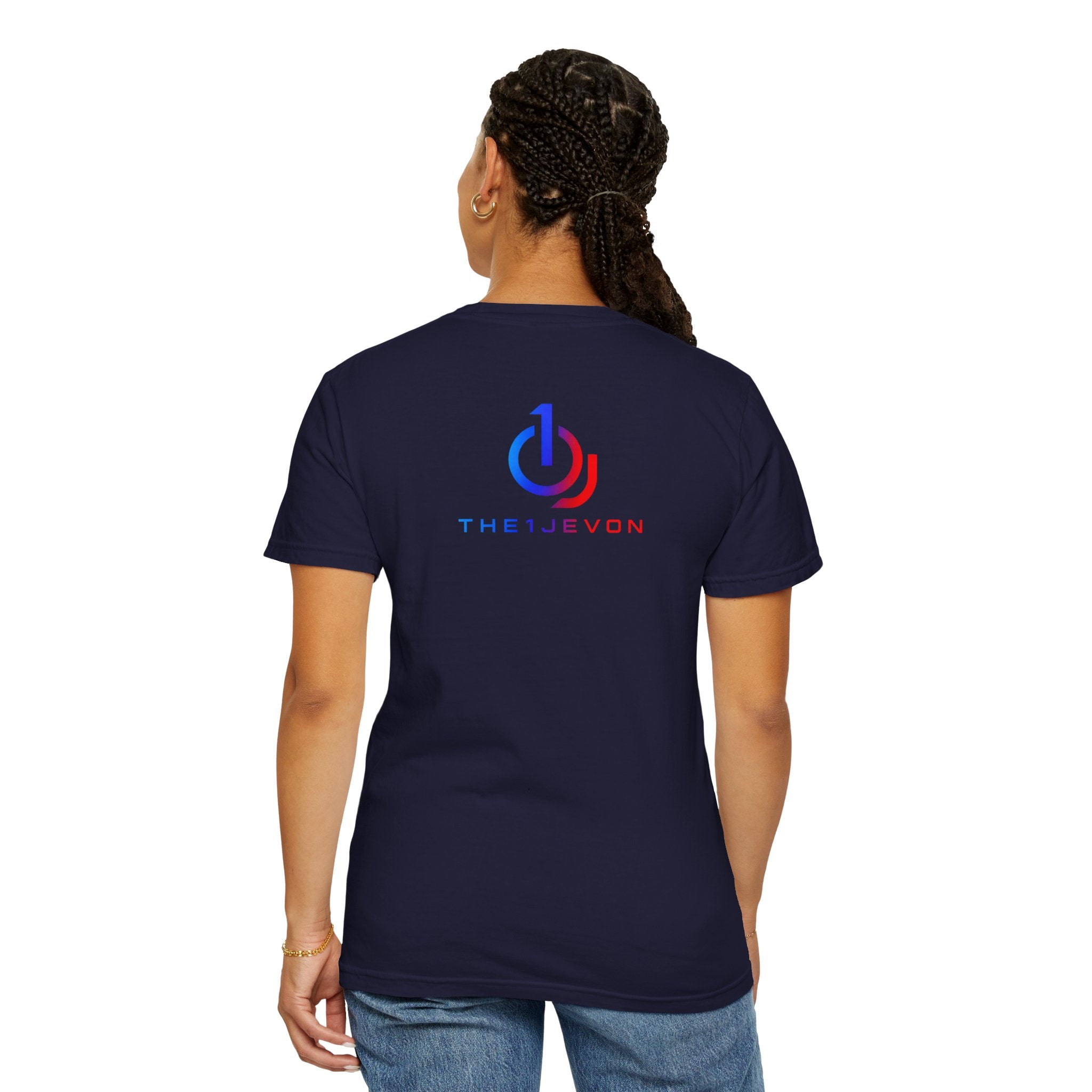 Logo T-Shirt — Blue & Red Power Icon Tee (TheJevon)