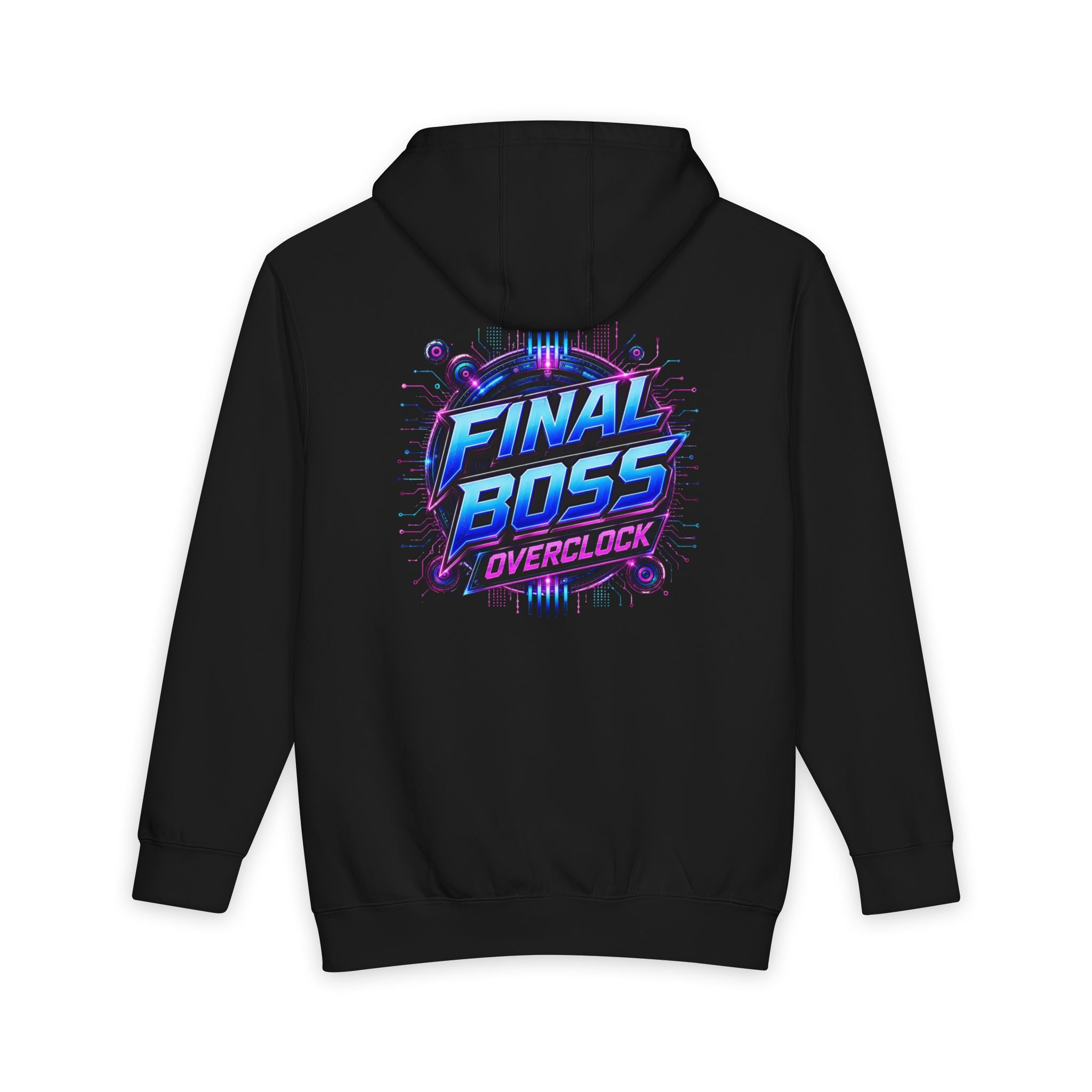 Final Boss Overclock Hoodie — Retro Gaming Graphic Pullover