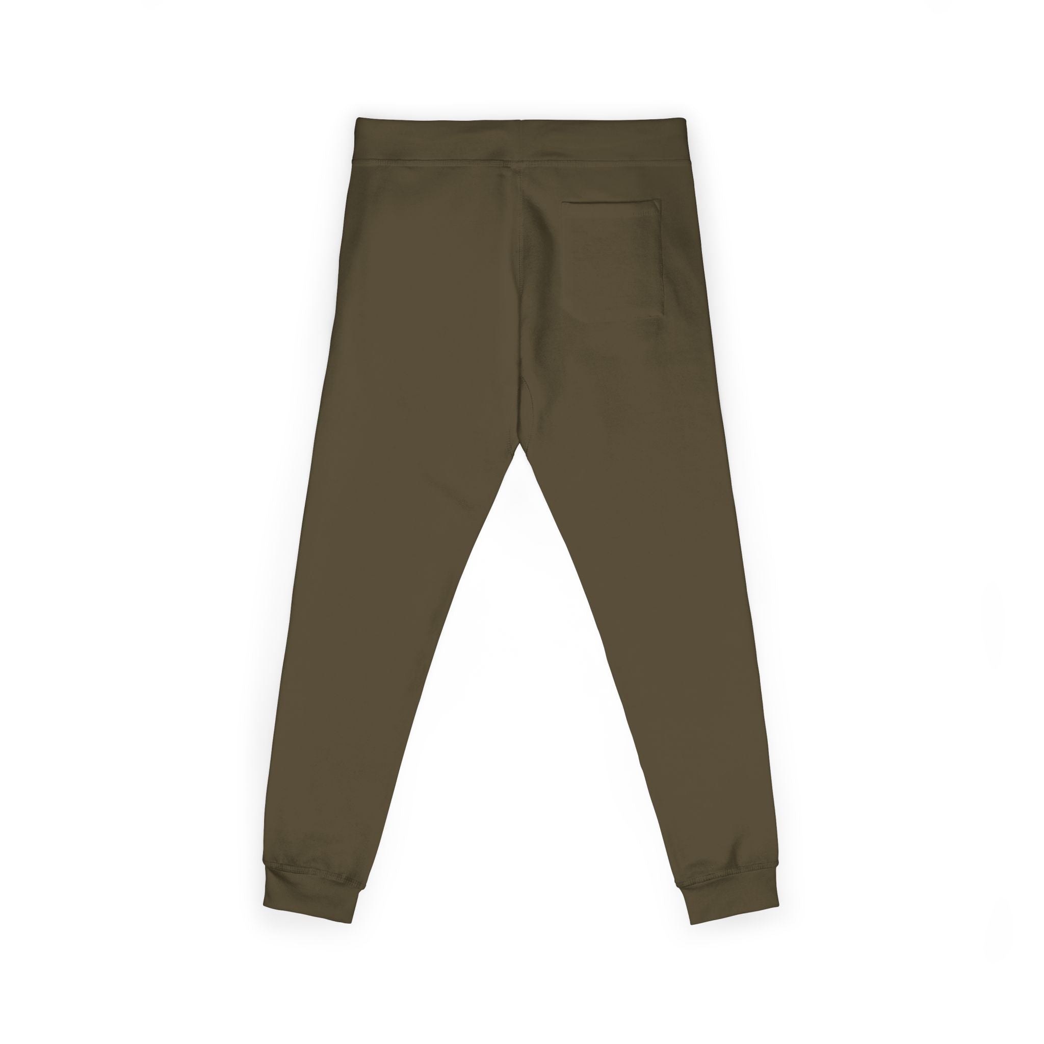 Embroidered Power Button Sweatpants — Minimal Tech Logo Fleece Joggers