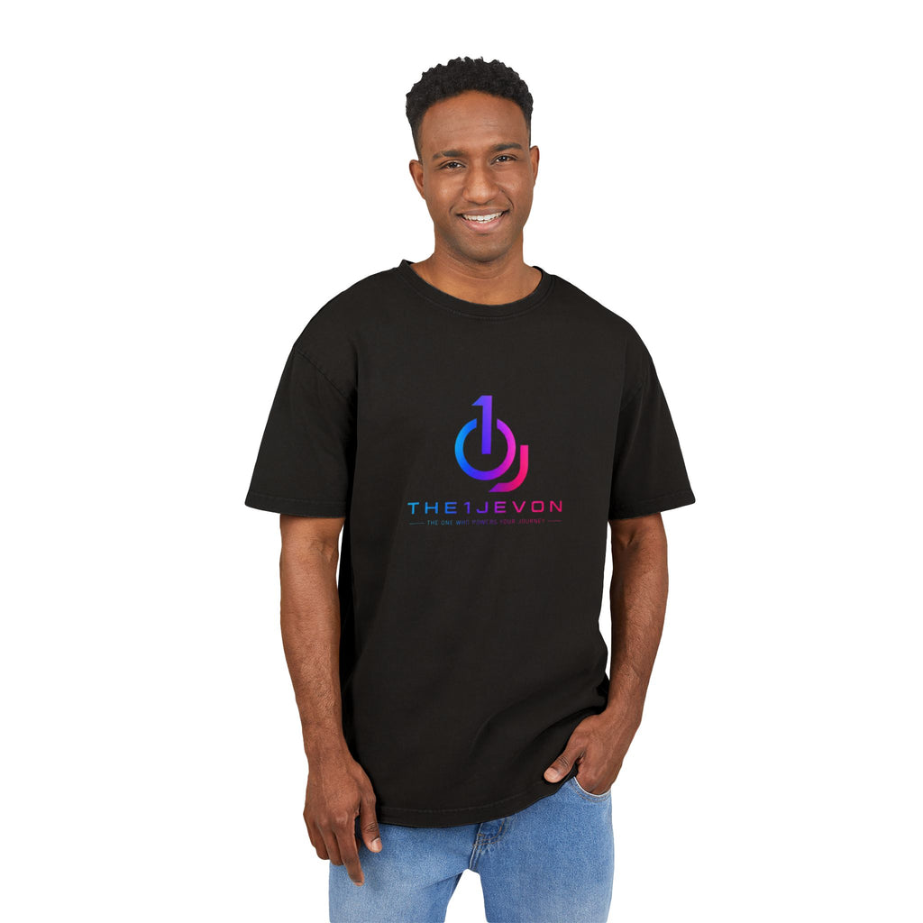 Gamer Neon Logo Tee — "theJevon" Acid Wash Oversized T-Shirt
