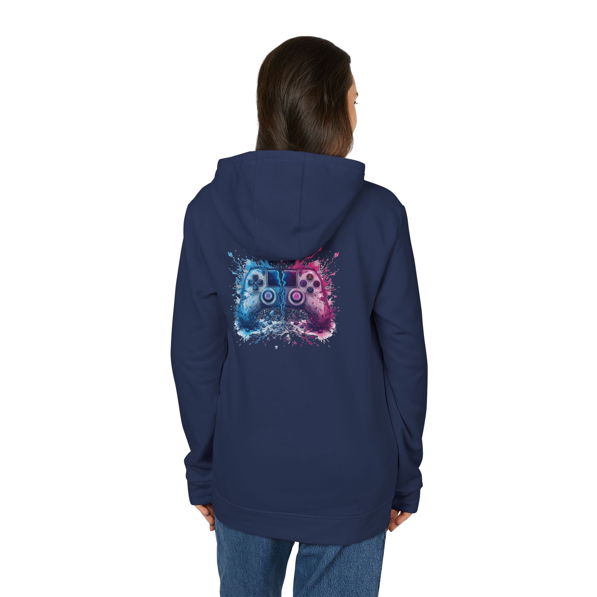 Gaming Controller Hoodie — Color Splash Retro Controller Graphic