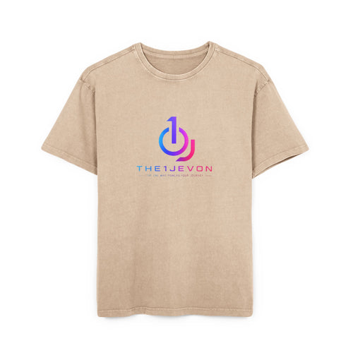 Gamer Neon Logo Tee — "theJevon" Acid Wash Oversized T-Shirt