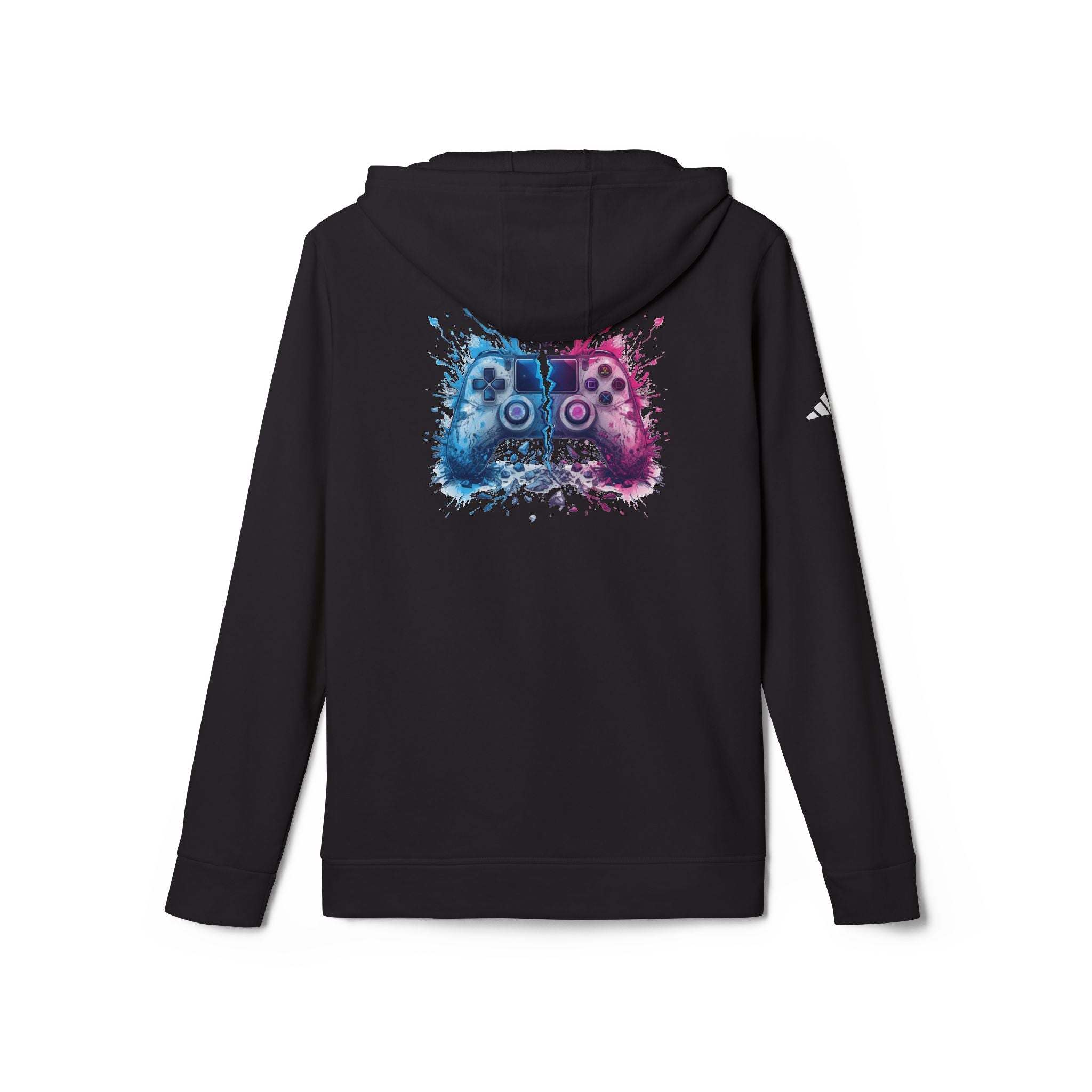 Gaming Controller Hoodie — Color Splash Retro Controller Graphic