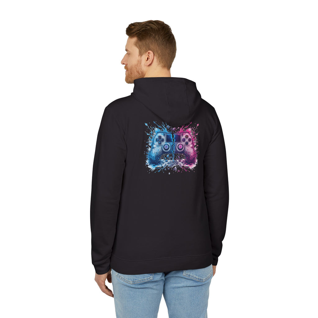 Gaming Controller Hoodie — Color Splash Retro Controller Graphic