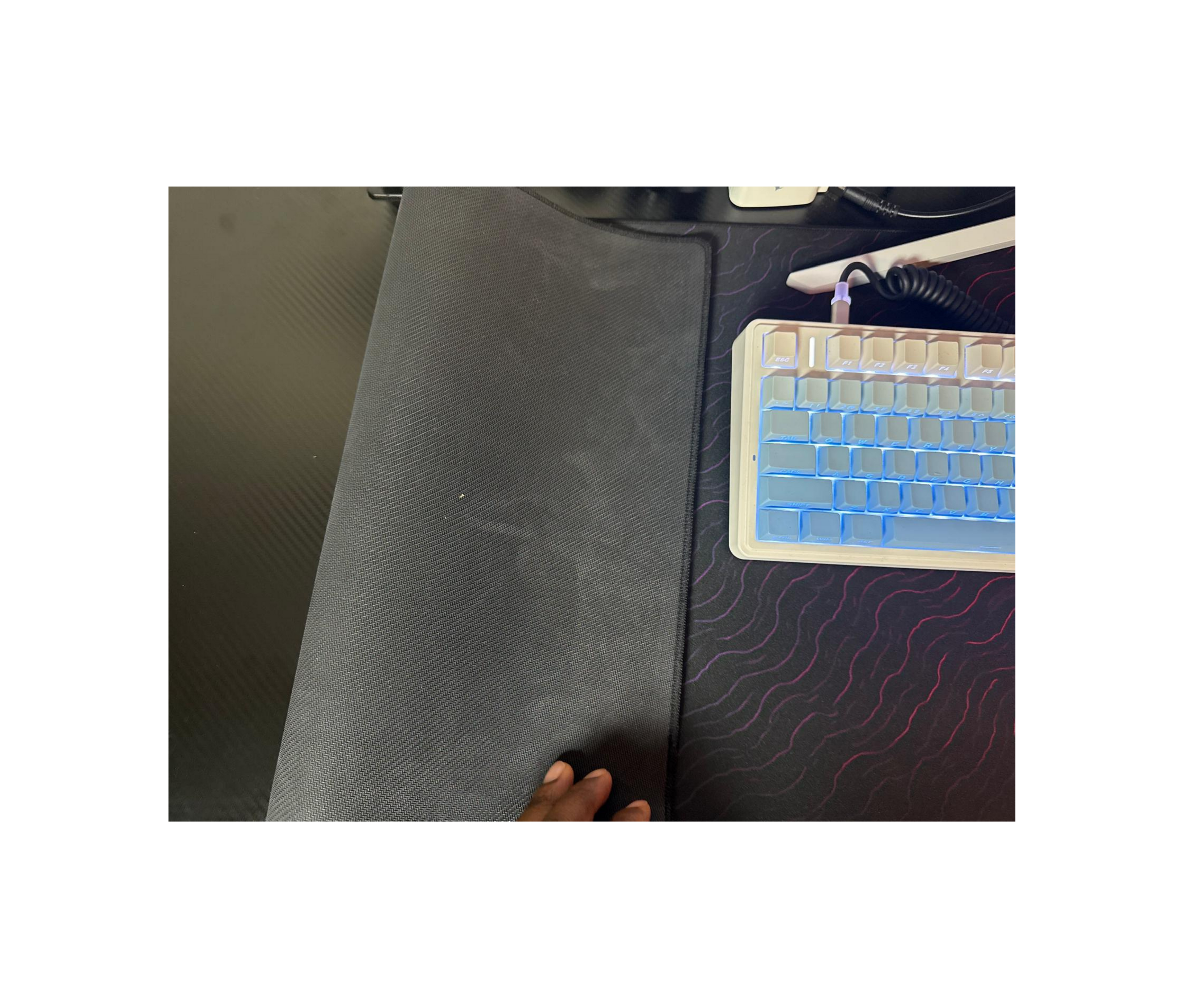 premium extended gaming mouse pad- smooth glide desk mat