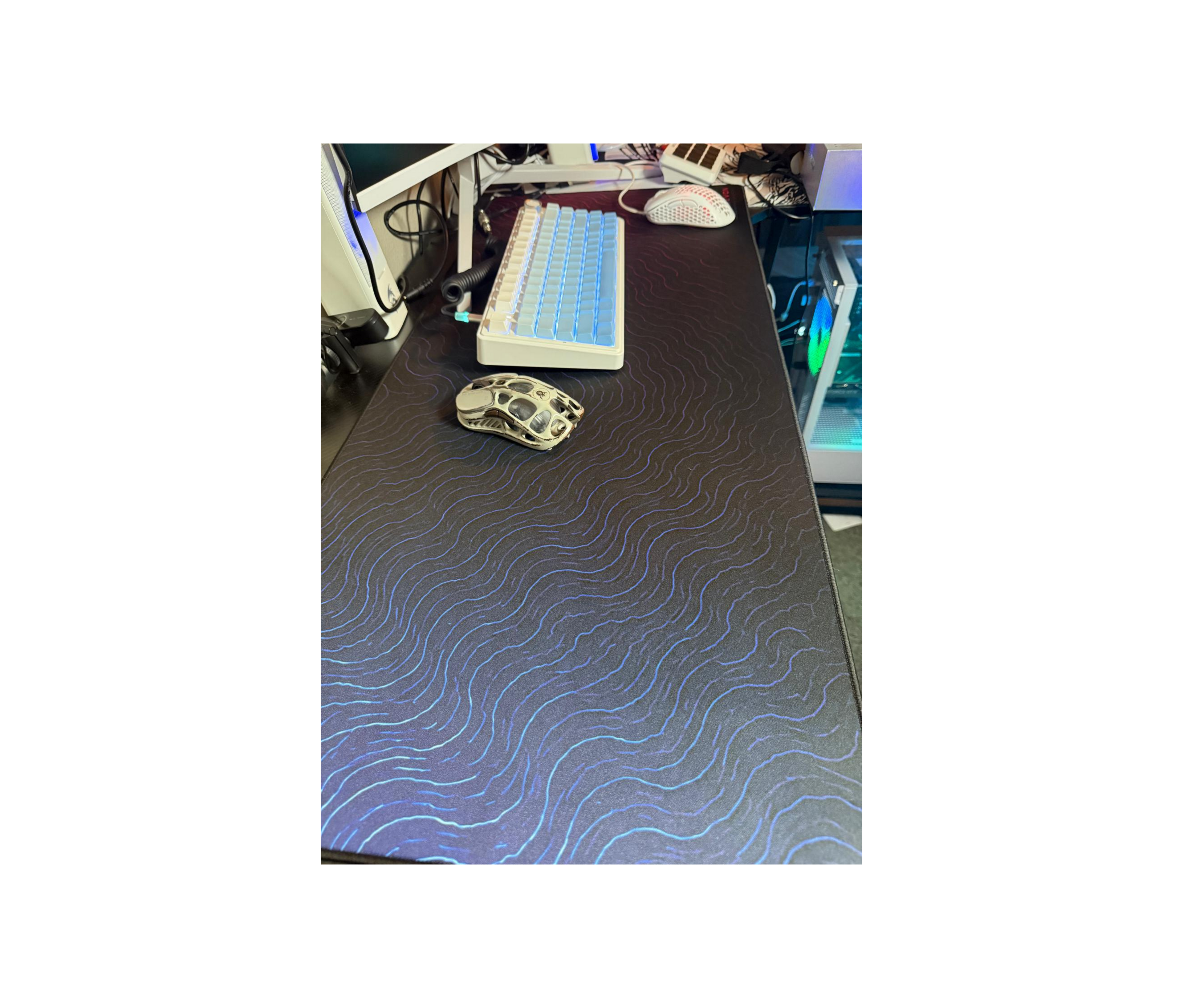 premium extended gaming mouse pad- smooth glide desk mat