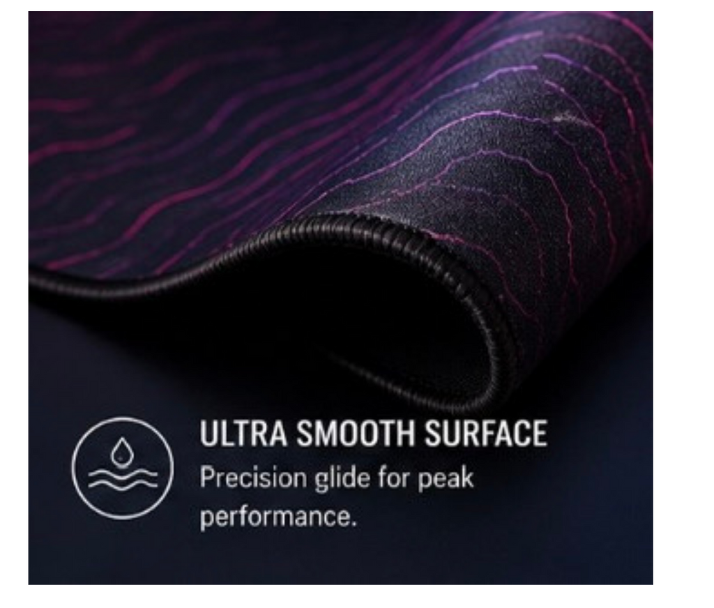 premium extended gaming mouse pad- smooth glide desk mat