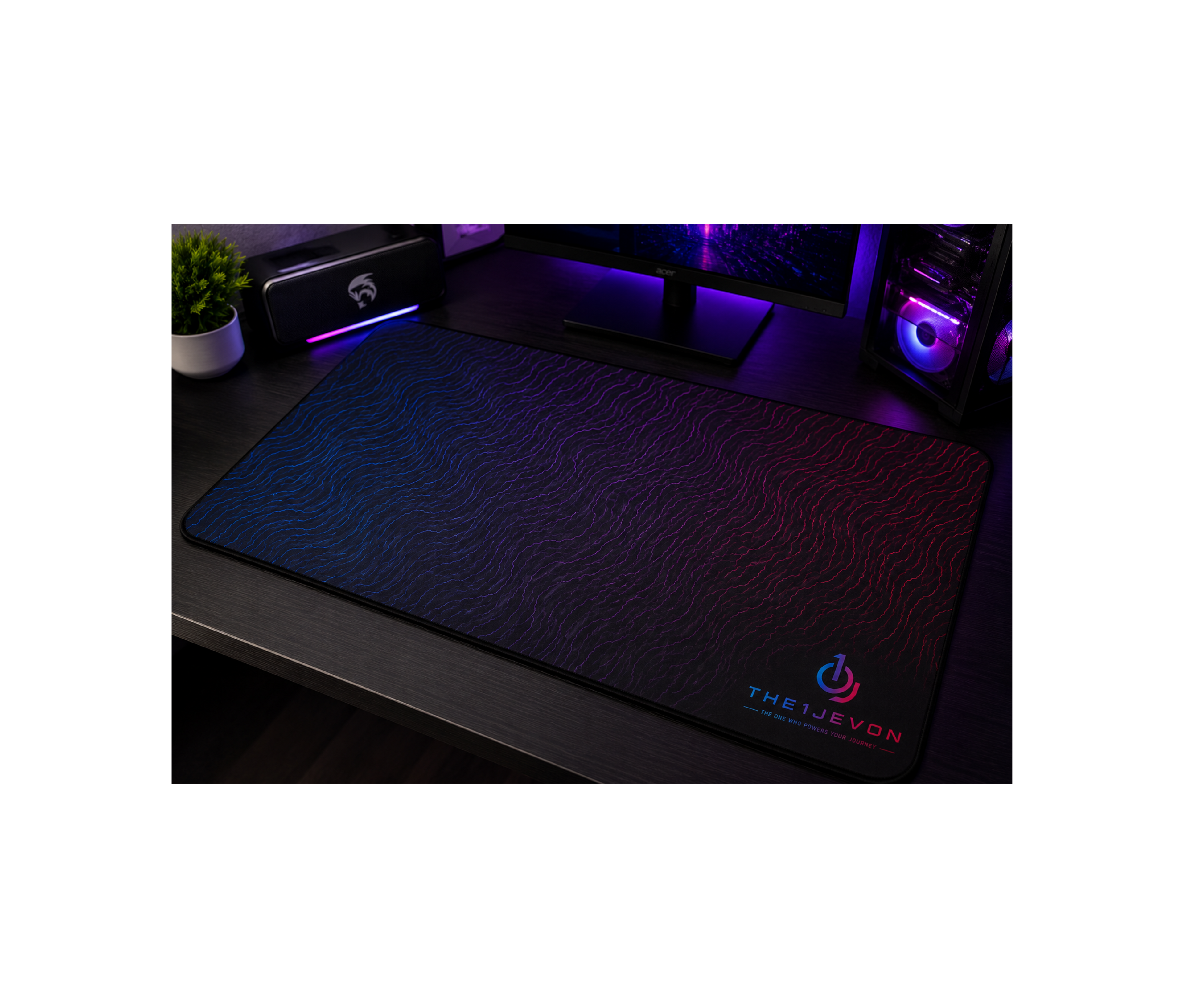 premium extended gaming mouse pad- smooth glide desk mat